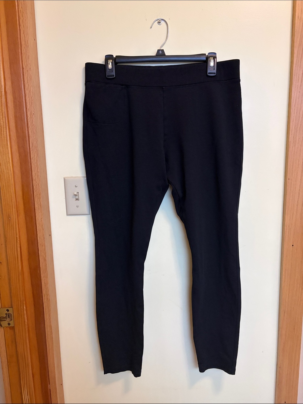 American Giant Black Stretch Ponte Leggings